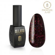 Гель-лак Milano 8ml PHOENIX(Феникс) № A-03